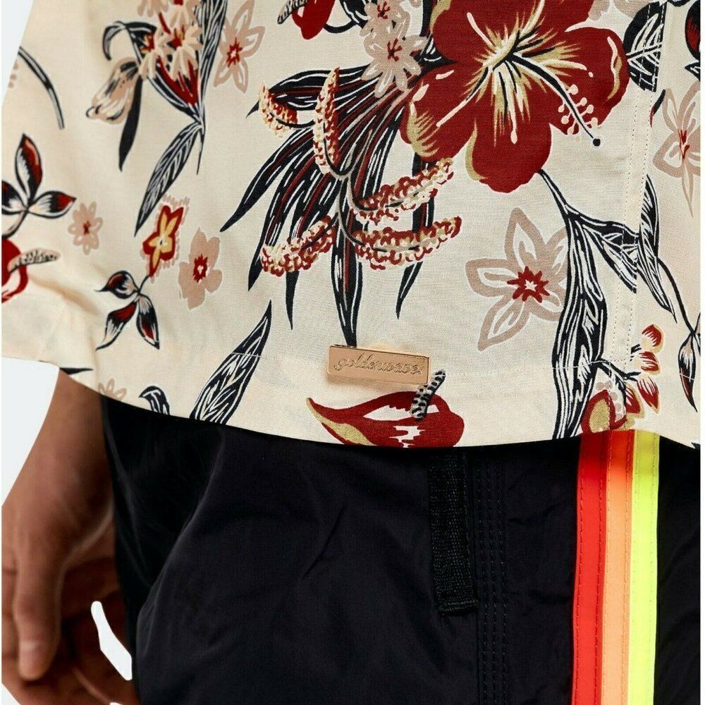 SUNDEK Men's Goldenwave Short Sleeve Shirt Casual Floral Hawaiian Print XL read - Picture 7 of 8